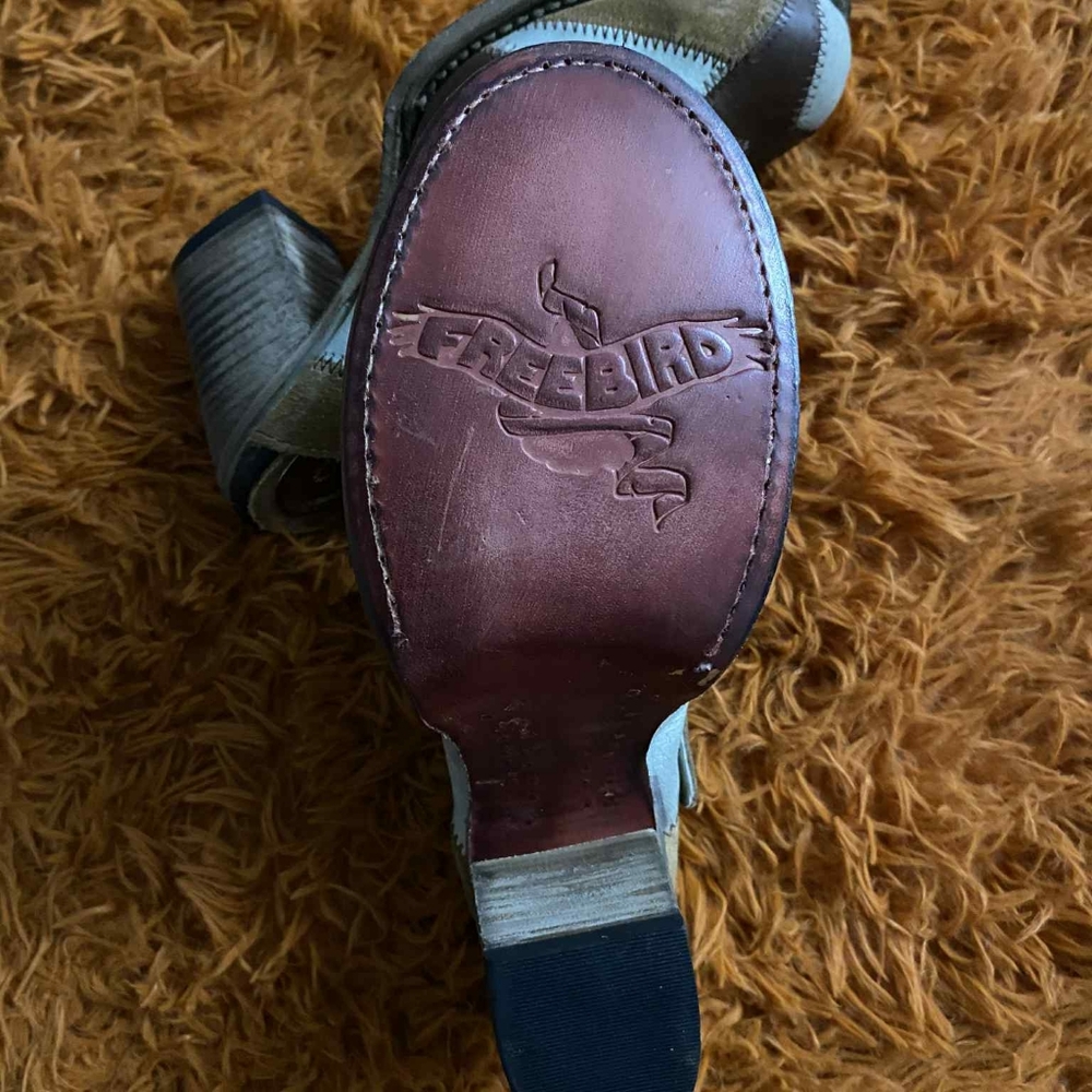 Frye Multicolor Patchwork Heeled Boots - image 5